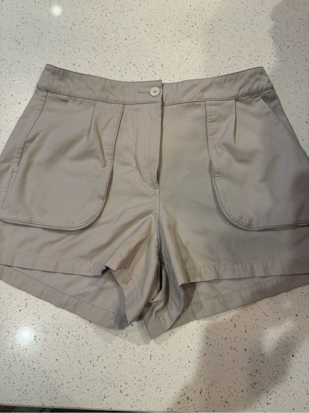 lululemon athletica Tailored Front-Pocket Shorts in Light Taupe